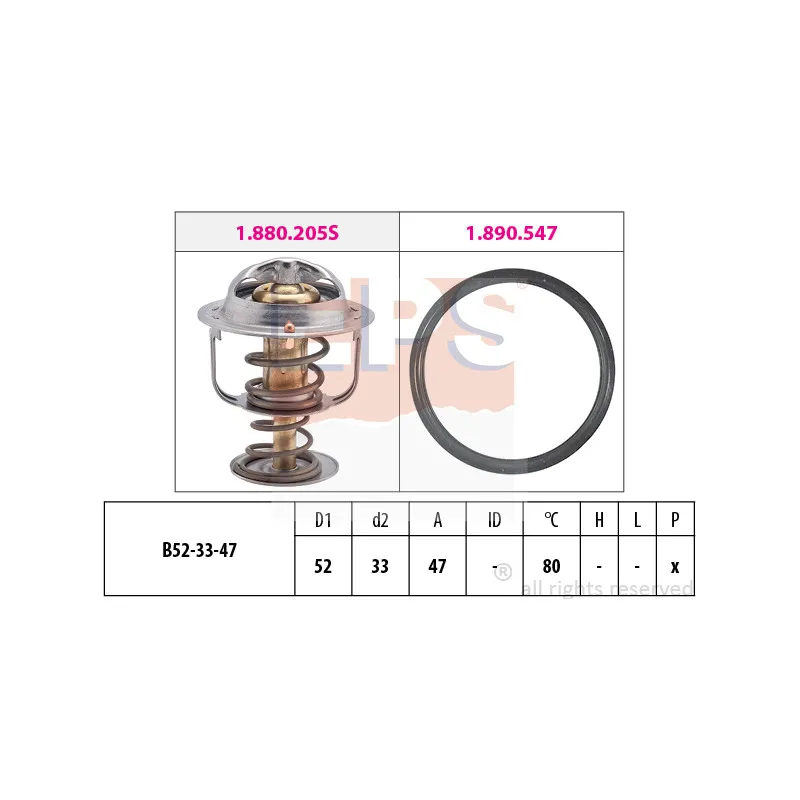 Thermostat d'eau EPS 1.880.205