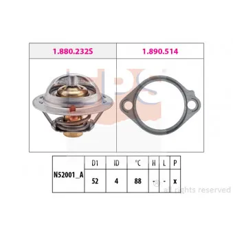 Thermostat d'eau EPS 1.880.232