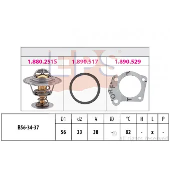 Thermostat d'eau EPS 1.880.251