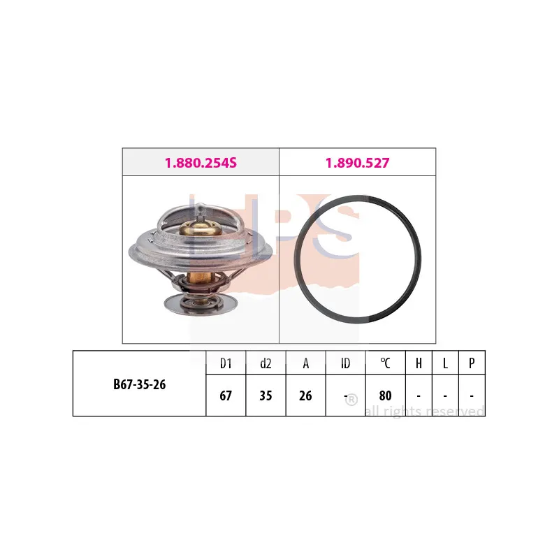 Thermostat d'eau EPS 1.880.254
