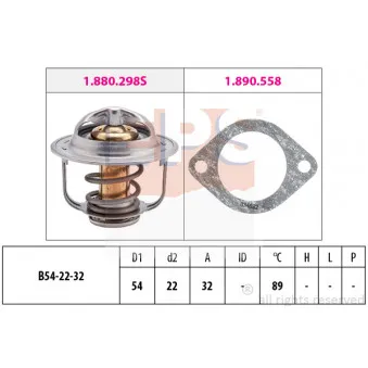 Thermostat d'eau EPS 1.880.298
