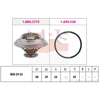 Thermostat d'eau EPS 1.880.377