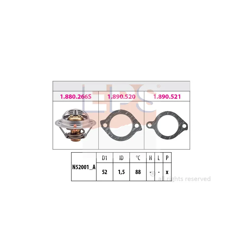 Thermostat d'eau EPS 1.880.384