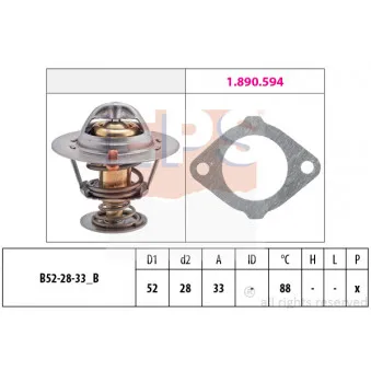 Thermostat d'eau EPS 1.880.387