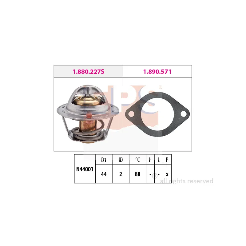 Thermostat d'eau EPS 1.880.390