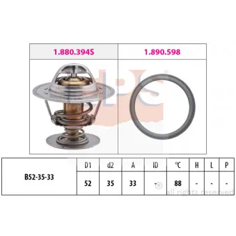 Thermostat d'eau EPS 1.880.394