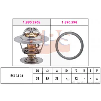 Thermostat d'eau EPS 1.880.396