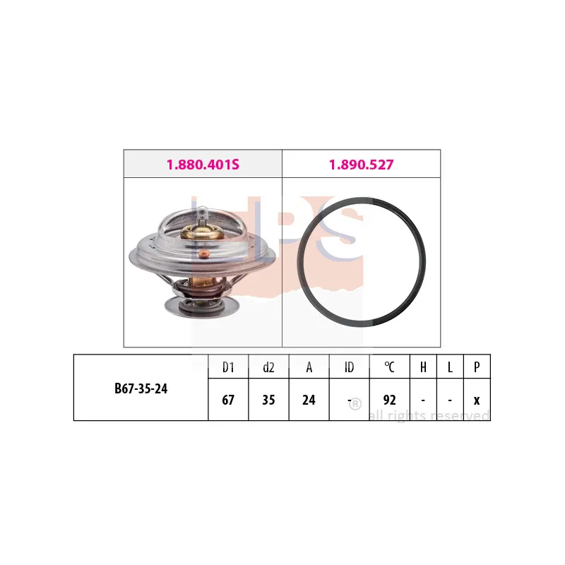 Thermostat d'eau EPS 1.880.401
