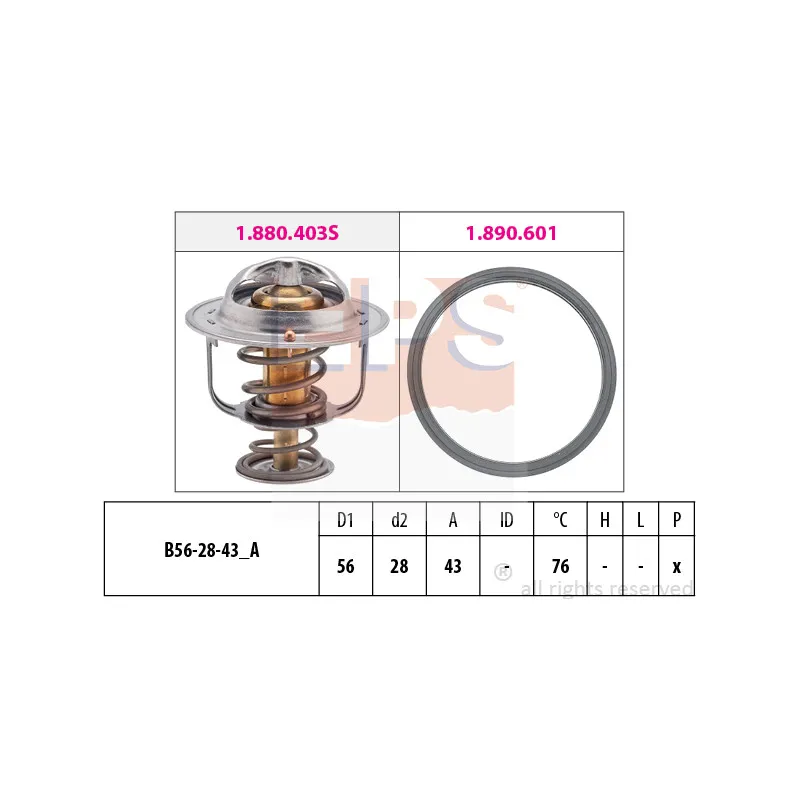 Thermostat d'eau EPS 1.880.403