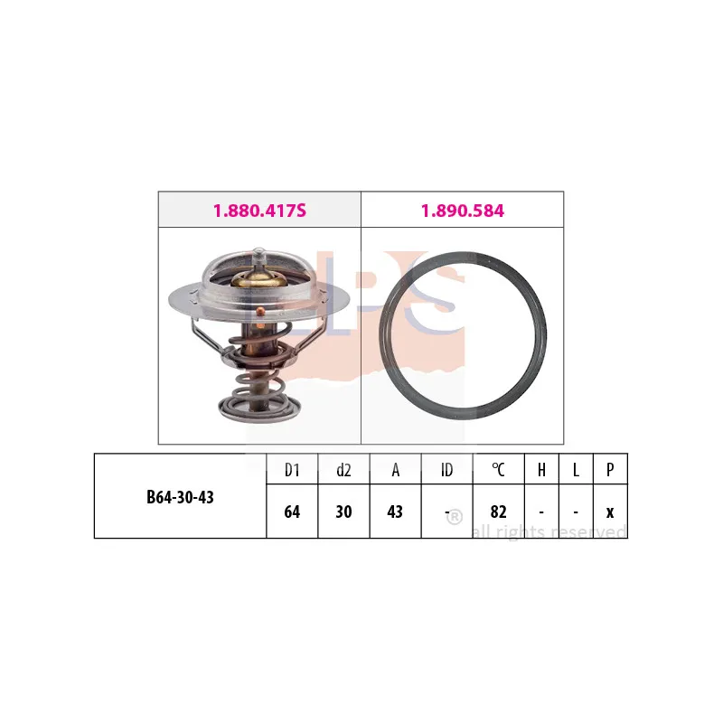 Thermostat d'eau EPS 1.880.417
