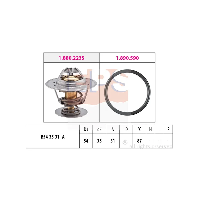 Thermostat d'eau EPS 1.880.432