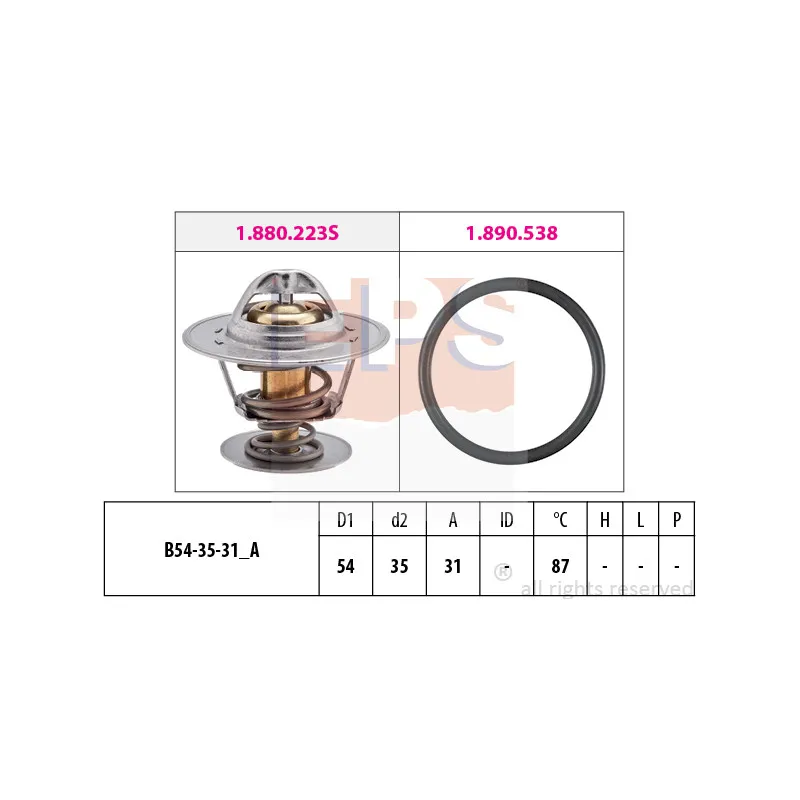 Thermostat d'eau EPS 1.880.434