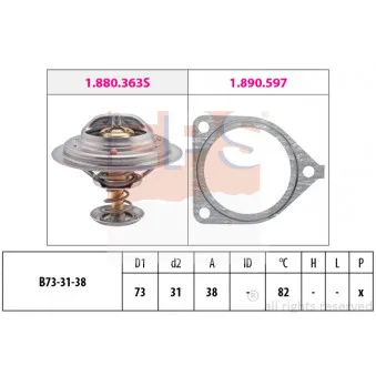 Thermostat d'eau EPS 1.880.441