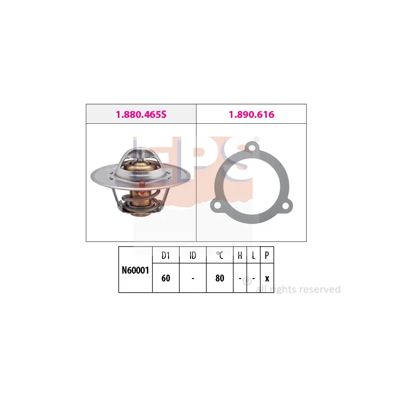 Thermostat d'eau EPS 1.880.465