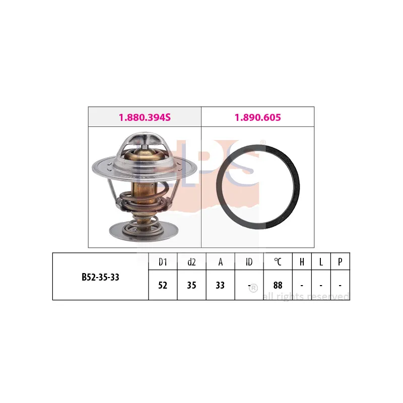 Thermostat d'eau EPS 1.880.483