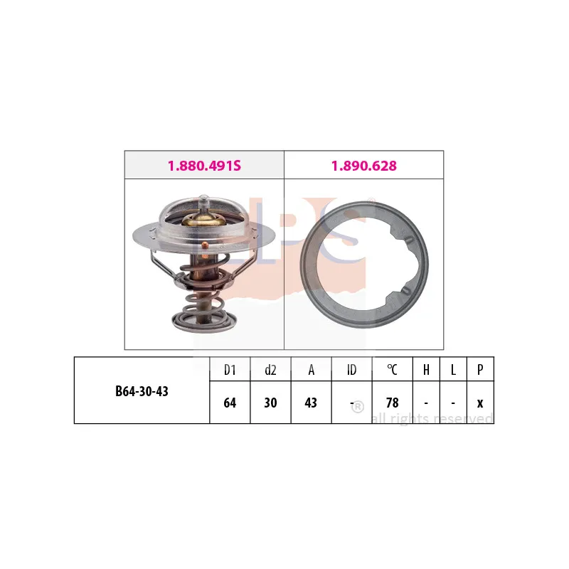 Thermostat d'eau EPS 1.880.496