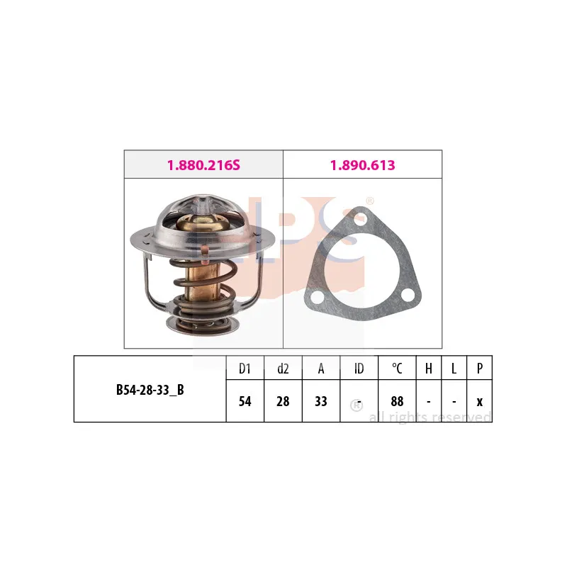 Thermostat d'eau EPS 1.880.535