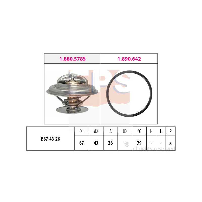 Thermostat d'eau EPS 1.880.578