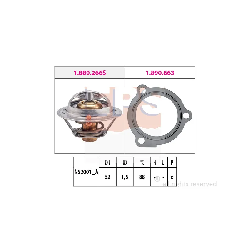 Thermostat d'eau EPS 1.880.647