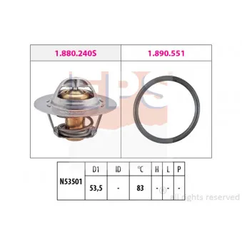 Thermostat d'eau EPS 1.880.654