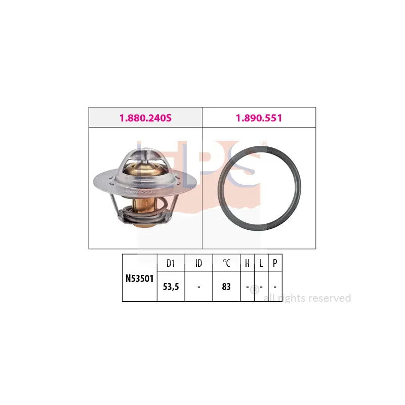 Thermostat d'eau EPS 1.880.654