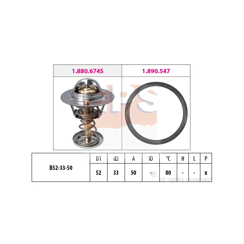 Thermostat d'eau EPS 1.880.674