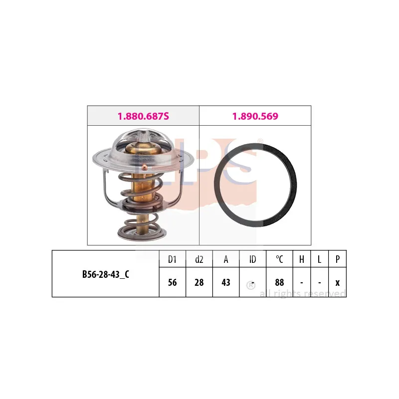 Thermostat d'eau EPS 1.880.687