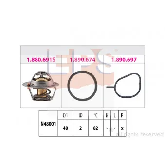 Thermostat d'eau EPS 1.880.691