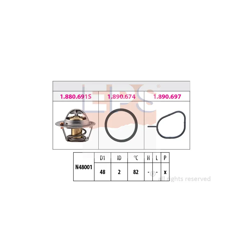 Thermostat d'eau EPS 1.880.691