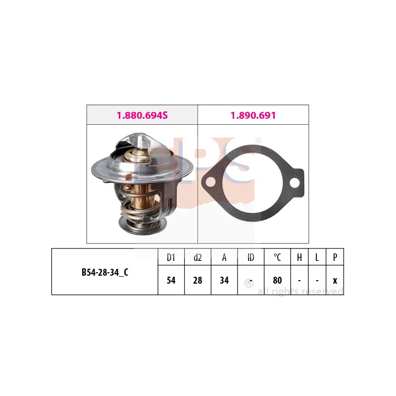 Thermostat d'eau EPS 1.880.694