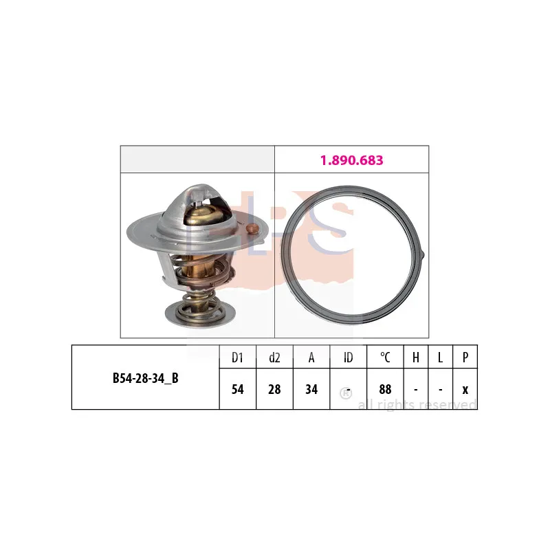 Thermostat d'eau EPS 1.880.834