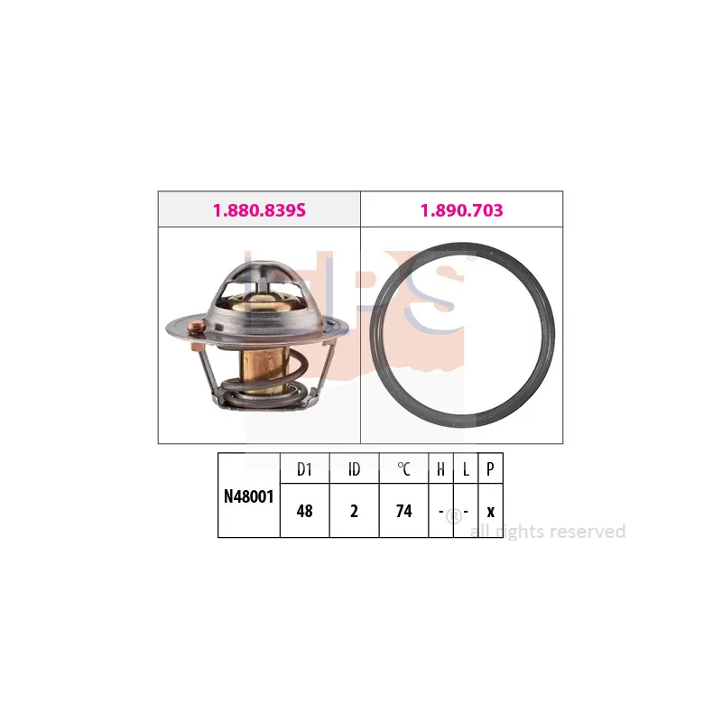 Thermostat d'eau EPS 1.880.840