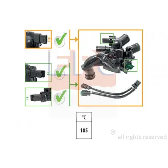 Thermostat, liquide de refroidissement EPS 1.880.866K