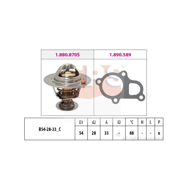 Thermostat d'eau EPS 1.880.870