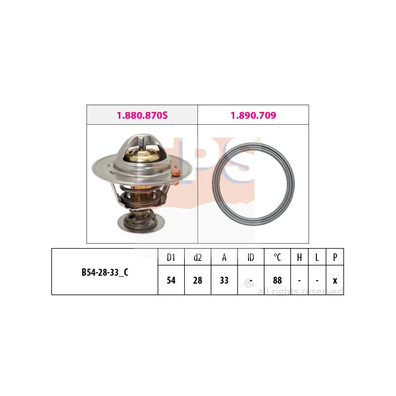 Thermostat d'eau EPS 1.880.971