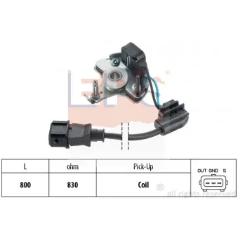 Capteur, impulsion d'allumage EPS