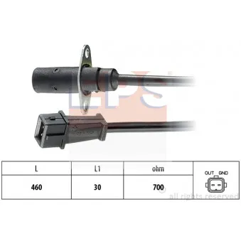 Capteur d'angle, vilebrequin EPS 1.953.001
