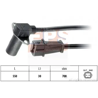 Capteur d'angle, vilebrequin EPS 1.953.002