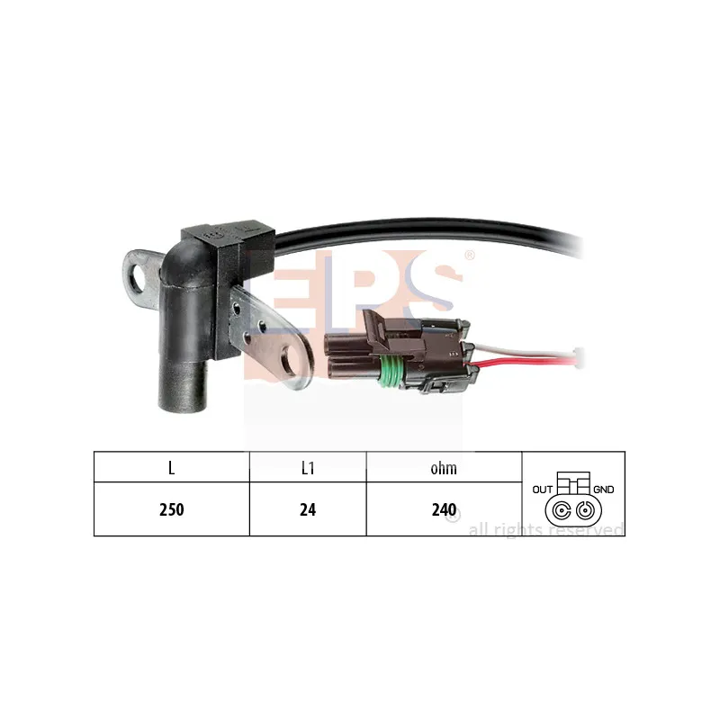 Capteur d'angle, vilebrequin EPS 1.953.008
