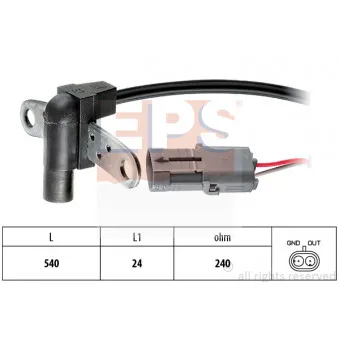 Capteur d'angle, vilebrequin EPS 1.953.016