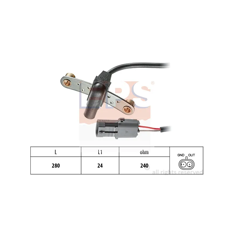 Capteur d'angle, vilebrequin EPS 1.953.019