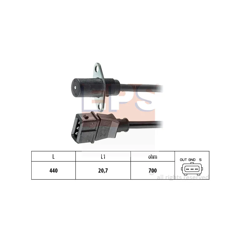 Capteur d'angle, vilebrequin EPS 1.953.022