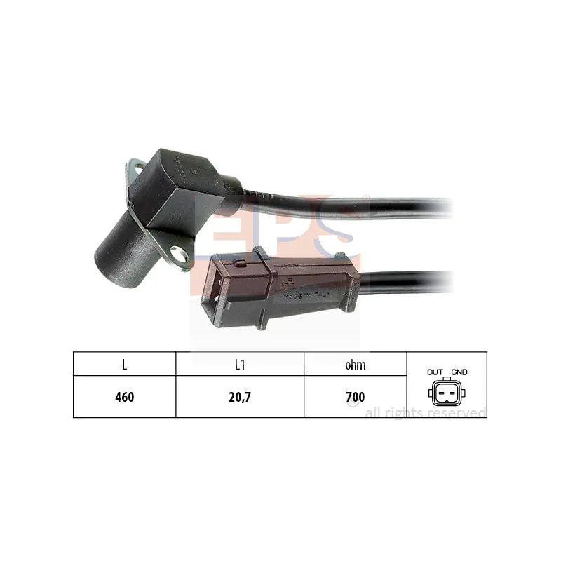 Capteur d'angle, vilebrequin EPS 1.953.030