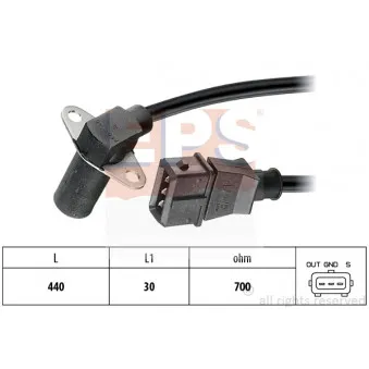 Capteur d'angle, vilebrequin EPS 1.953.032