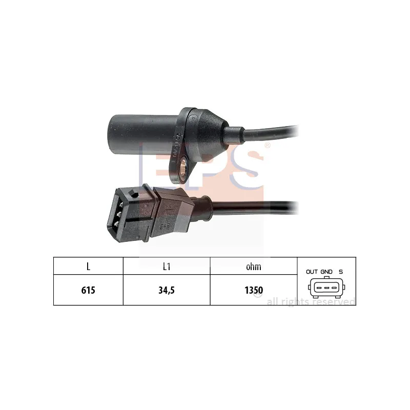Capteur d'angle, vilebrequin EPS 1.953.053