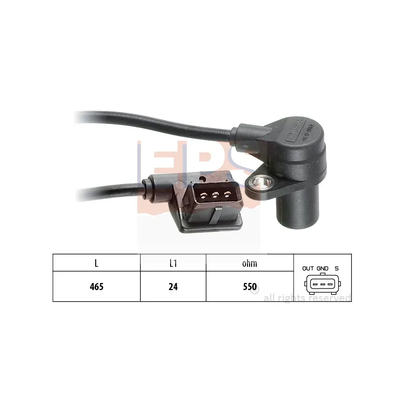 Capteur d'angle, vilebrequin EPS 1.953.056