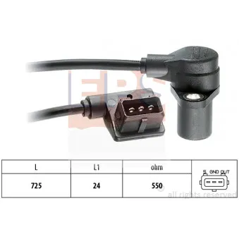 Capteur d'angle, vilebrequin EPS 1.953.064