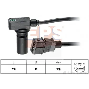 Capteur d'angle, vilebrequin EPS 1.953.066