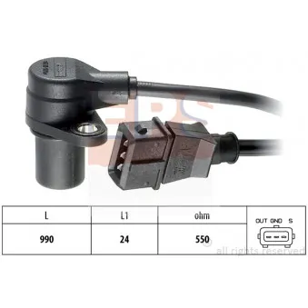 Capteur d'angle, vilebrequin EPS 1.953.073