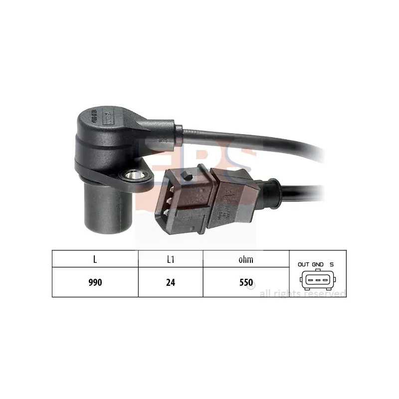 Capteur d'angle, vilebrequin EPS 1.953.073